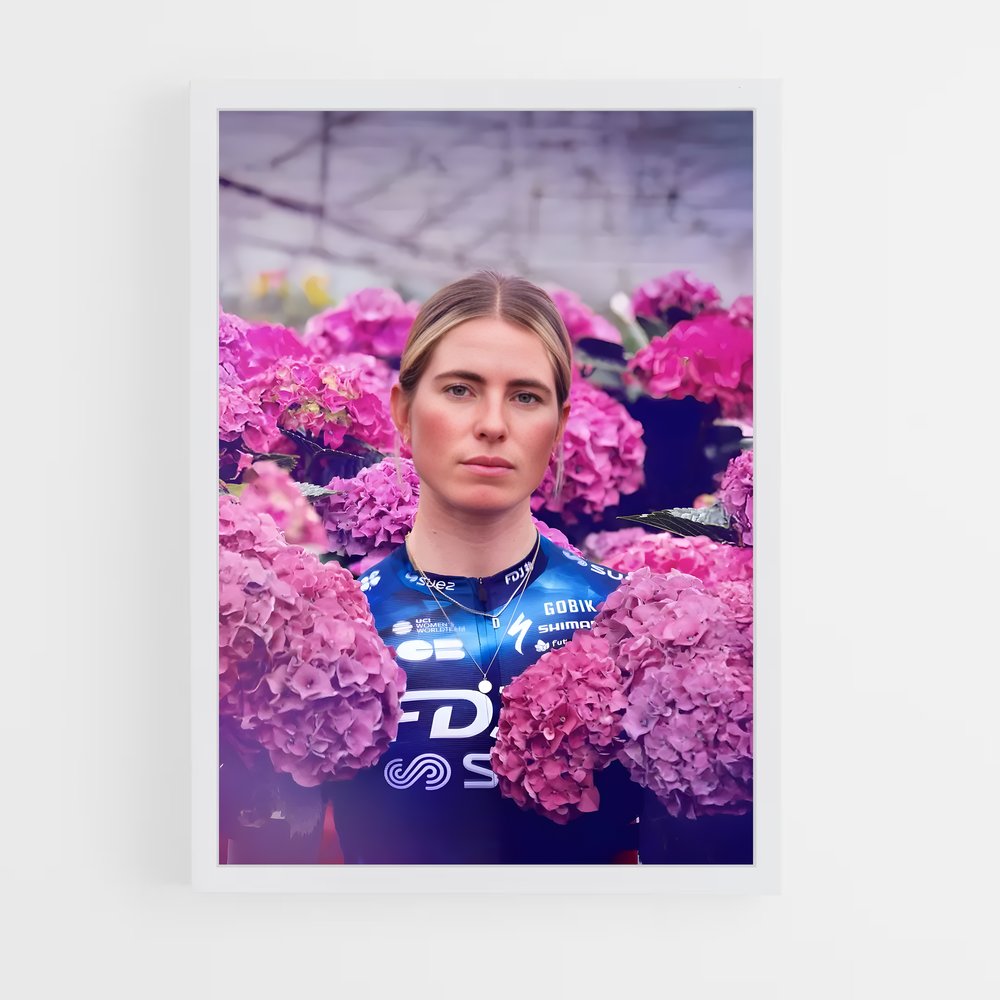 Poster Fleur de Vitesse – affiche Cyclisme (vue 3)